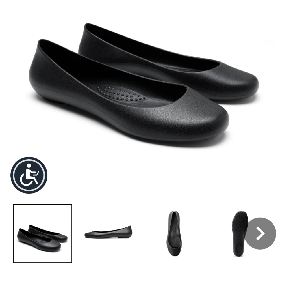 Okabashi Georgia Ballet Flats - Black